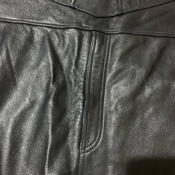 MENS POWER SOURCE LEATHER JUMPSUIT LIKE NEW ITS A FARMER - Picture 12 of 14